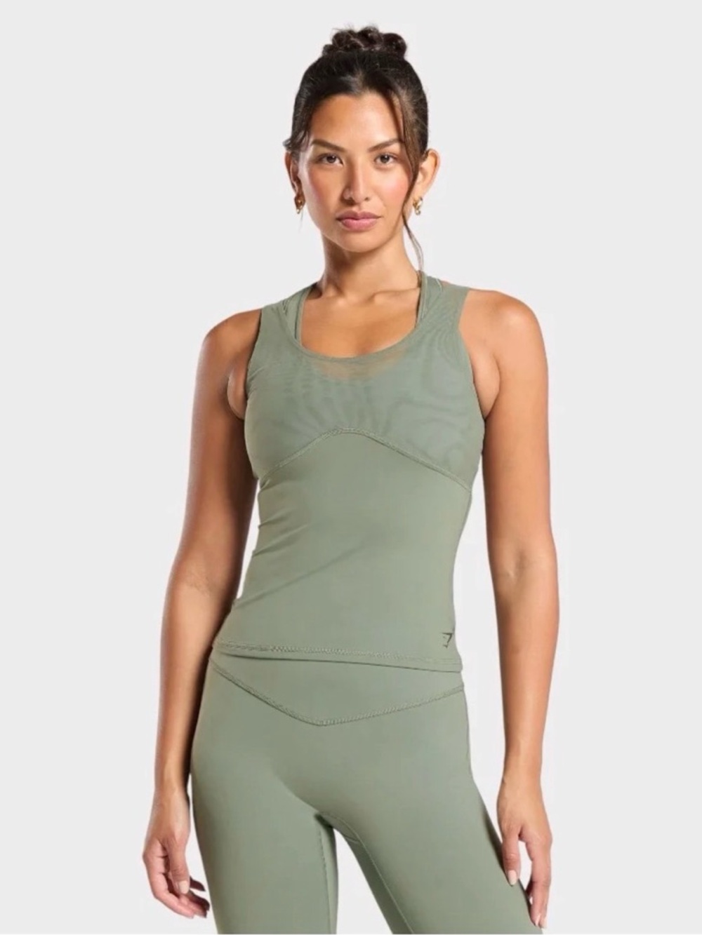 Gymshark Sleek Green Racerback Active Tank